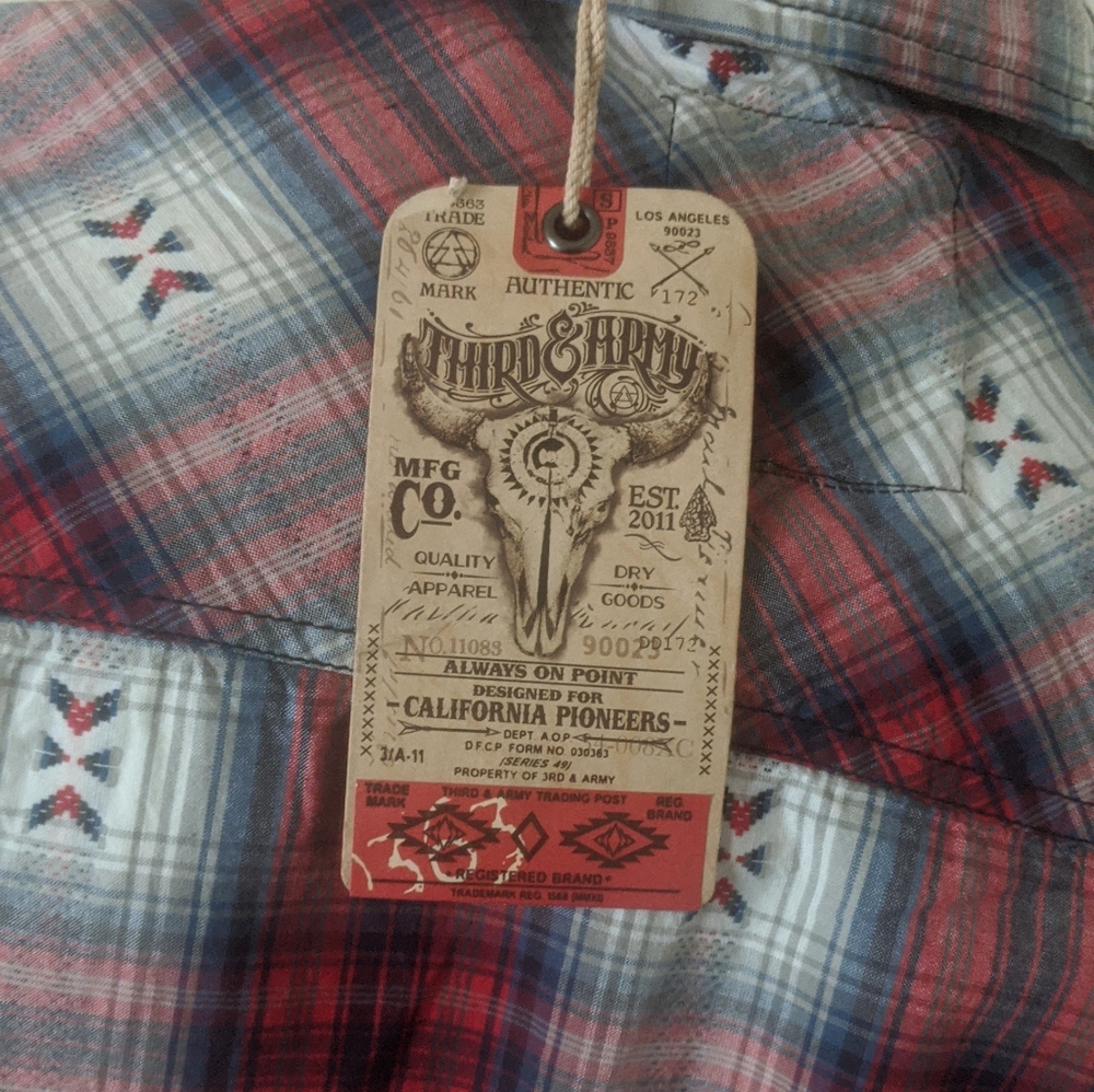 THIRD & ARMY Elbow Patch Button Down NWT!! - Picture 12 of 12